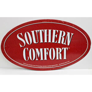 Vintage Southern Comfort Advertisement Oval Shaped Metal Sign 2003 24"x13.5" #2